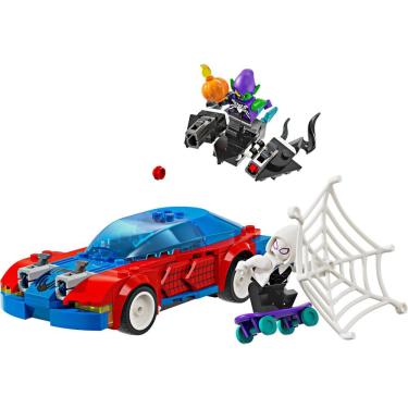 Imagem de Conjunto de Construção Lego Marvel Carro de Corrida do Homem-Aranha e Duende Verde Venom 76279