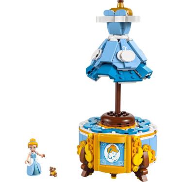 Imagem de Kit de Construção Disney Vestido da Cinderela 474 Peças com Miniboneca e Suporte de Exposição Lego