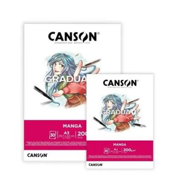 Imagem de Bloco Canson Graduate Manga A3 200g c/ 30fls