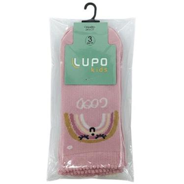 Imagem de Meia Sapatilha Infantil Feminina Kit 3 Pares Casual Dia a Dia Conforto