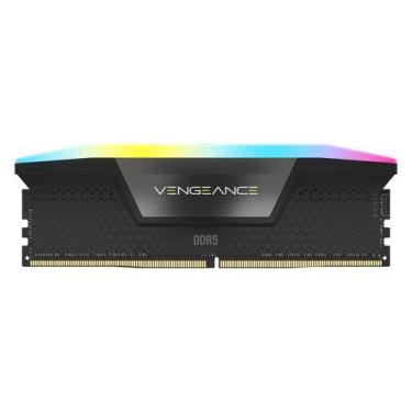 Imagem de Memória RAM Corsair Vengeance RGB 16GB DDR5 5200MHz - CMH16GX5M1B5200C