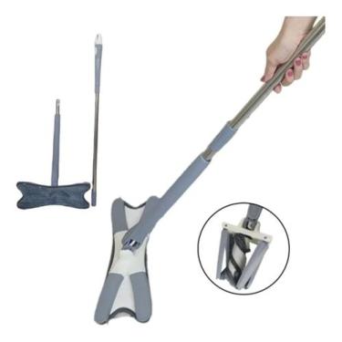 Imagem de Mop X Multiuso Limpeza De Casa Rodo Esfregão Microfibra 360 - NOVO SEC