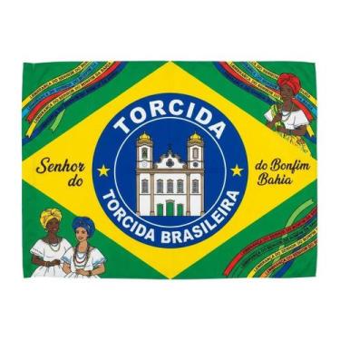 Imagem de Bandeira Senhor do Bonfim Bahia Brasil Torcida Original - Senhor Preço