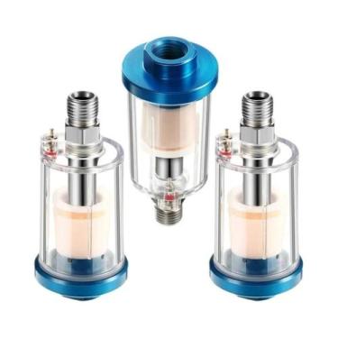 Imagem de Filtro Mini Separador De Óleo E Água 1/4 NPT Para Compressor De Ar E P