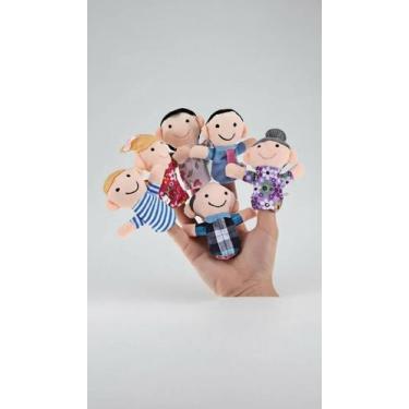 Imagem de Fantoches De Dedos Família 6 Peças Pelúcia - Congratulations Store