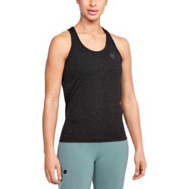 Imagem de Regata de Treino Feminina Under Armour RUSH Seamless, Preto, P