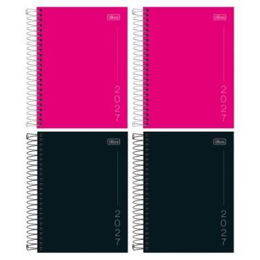 Imagem de Kit 04 Agenda 2027 Espiral Diária Pepper Executiva Capa Dura 11,7 x 16