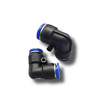 Imagem de 3pcs montagem pneumática PV. Ar/mangueira de água e push do tubo no conector 4-16mm plástico mangueira de tubulação rápida ângulo do conector plug YYDFPIIA (Color : 8mm)