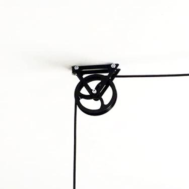 Imagem de Roldana Decorativa Para Pendente -Toque 3D Cor: Preto
