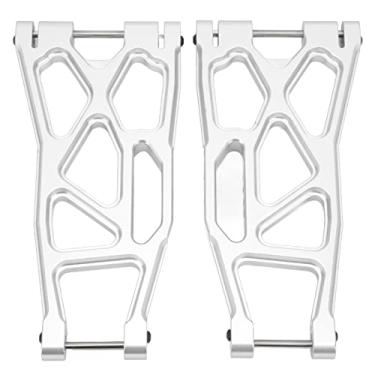 Imagem de Braço de Suspensão Inferior RC, Braço Inferior RC Liga de Alumínio Antidesgaste 2pcs Alta Resistência para Carro 1/5 RC para TRAXXAS(Prata)