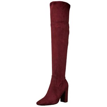 Imagem de GUESS Bota feminina Mireya Fashion, Vermelho, 5