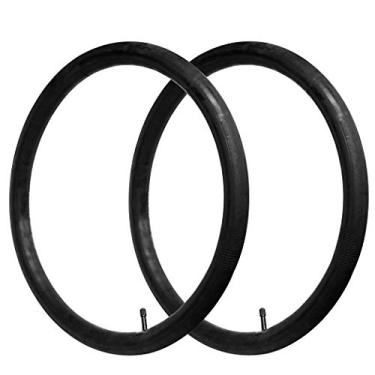 Imagem de Tubos internos de substituição de bicicleta de 73,66 cm x 1,75/1,95/2,125 com válvula Schrader de 32 mm para bicicletas de estrada/montanha (2 tubos internos)