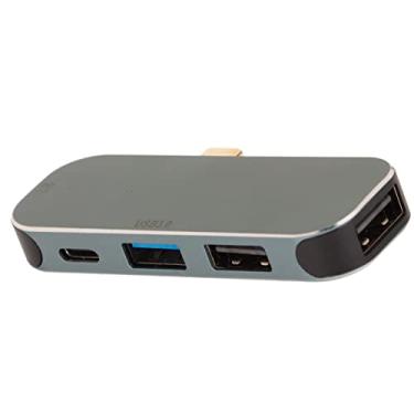 Imagem de Mini HUB Tipo C Hub Hot Swappable Multiport Adaptador Tipo-C Docking station Tipo-C para PD+Tipo-C+USB3.0+USB2.0 x 2 Hub para Win para Android para OS X
