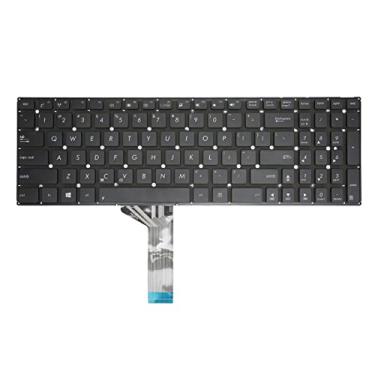 Imagem de Teclado de substituição, teclado de substituição de teclado de escritório de 102 teclas para computador portátil X551 X554 X503M Y583L F555 W519L teclado de notebook