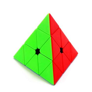 Imagem de CuberSpeed Moyu Pyramid stickerless Speed Cube Cubing Classroom Triangle Speed Cube Meilong Pyramid Puzzle