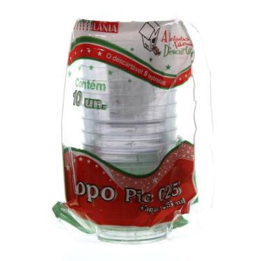 Imagem de Copo de Acrílico Pic 25ml com 10 Unidades Plastilânia