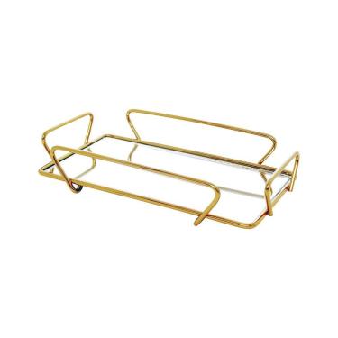 Imagem de Bandeja Hara Any Dourada 30X40 Cm