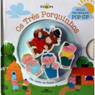 Imagem de Tres Porquinhos, Os (Livro+ Cenario Popup+ 4 Personagens De Maderia)- Um Conto De Fadas Classico