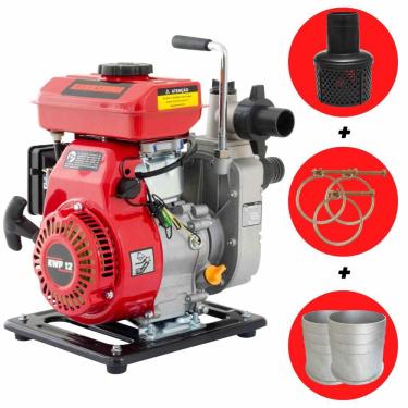 Imagem de Motobomba Kawashima Autoescorvante KWP-12 4 Tempos 97,7cc 2,4HP À Gasolina Com Vazão de 14m3/H