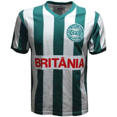Imagem de Camisa Coritiba 1985 Liga Retrô  Branca E Verde Gg