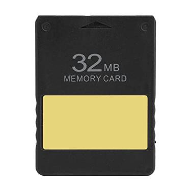 Imagem de ASHATA Cartão de memória 8/16/32/64 MB, cartão de memória do jogo, para cartão de memória do console de jogos PS2, para cartão de memória FMCB V1.966, cartão de memória do jogo para console PS2, preto (32MB)