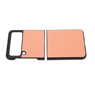 Imagem de Capa de telefone feminina, couro PU de corte preciso resistente a arranhões ZFLIP3 capa para telefone Rosa
