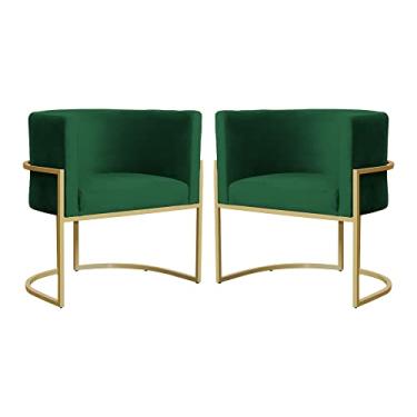 Imagem de Kit 02 Poltronas Decorativa Luana Luxo Veludo Cores - DS Estofados