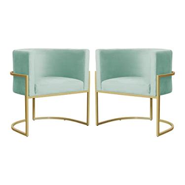 Imagem de Kit 02 Poltronas Decorativa Luana Luxo Veludo Cores - DS Estofados