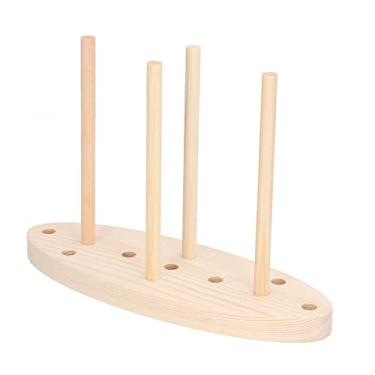 Imagem de Fabricante de arcos artesanais com 4 bastões, faça você mesmo vários tamanhos de arcos de madeira redondo multiuso para arcos de fita para presente decorações de festa fabricante de arcos de cabelo