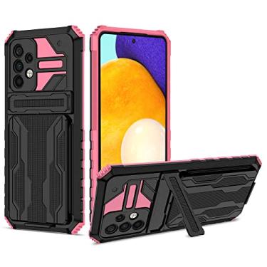 Imagem de Estojo protetor de bolso de cartão para Samsung Galaxy A52S 5G A 52S A52 S22 Ultra S21 Plus A12 A13 A22 A32 A72 A53 A73 A33 Capa, Rosa, para A22 5G SM, A226