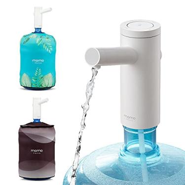 Imagem de Kit Bomba Inteligente Momo M4 + Capa Neoprene Dupla-Face, para Galão e Garrafão de Água, Momo Lifestyle, 10 e 20 litros (Ocean, para Galão de 20 Litros)