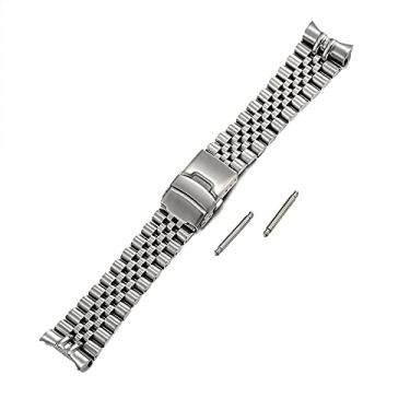 Imagem de Pulseira de relógio Jubilee com extremidade curvada sólida de aço inoxidável 316L adequada para relógio Seiko SKX007 SKX009