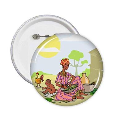 Imagem de Alfinetes aborígenes africanos para mulheres, joaninhas e crianças com totems, emblema, acessórios, decoração 5 peças