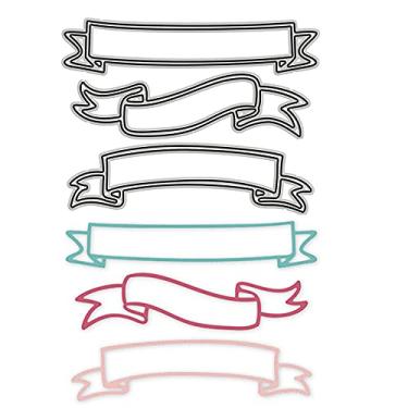 Imagem de 3 Pçs Banners Etiqueta Fita de Etiqueta de Metal Cortes, Laço de Renda Etiqueta de Etiqueta de Corte, DIY Scrapbooking Artista Corte de Metal Estênceis DIY Álbum Gravação Decorativa Dies de Papel Cartas