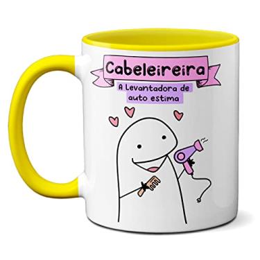 Imagem de Caneca Cabeleireira A Levantadora De Auto Estima Presente (Amarela)