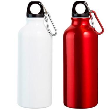 Imagem de Kit 2X Garrafa Squeeze Sport 500 Ml Topget Branco E Vermelho