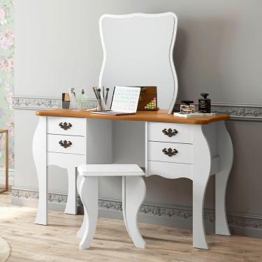 Imagem de Penteadeira Camarim Duda 4 Gavetas Com Espelho Modular Patrimar