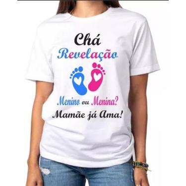 Imagem de Camiseta Chá Revelação Menino Ou Menina Camiseta Gestante - Modatop