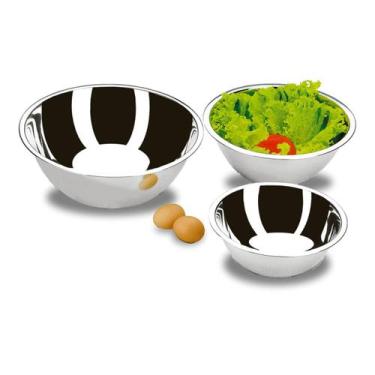 Imagem de Conjunto De Tigelas Mixing Bowl Em Inox 3 Peças - Clink