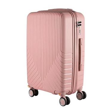 Imagem de Mala de Viagem Media em Polipropileno 4 rodas 360 - AeroMalas Miami (Rose)