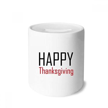 Imagem de DIYthinker Celebre o Dia de Ação de Graças, festival, caixa de dinheiro de cerâmica, porta-moedas, presente de cofrinho