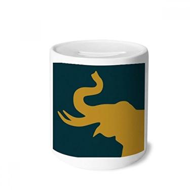 Imagem de DIYthinker Porta-moedas de cerâmica com elefante no nariz e porta-moedas da Tailândia para presente
