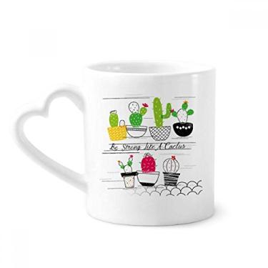 Imagem de Suculentas – Caneca de cacto de plantas em vaso de cerâmica para café
