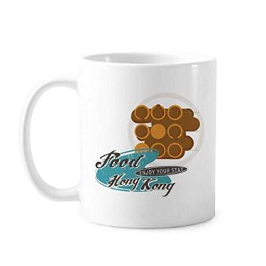 Imagem de Caneca de porcelana de café de cerâmica com bola de peixe de Hong Kong