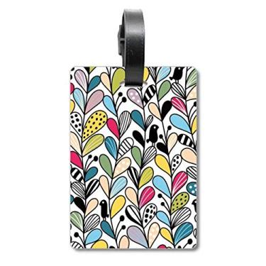 Imagem de Folhas de coração para desenho, planta, mala, etiqueta, cartão de bagagem, etiqueta para pendurar