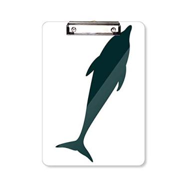 Imagem de Blue Ocean Docile Streamline Dolphin prancheta pasta bloco de notas placa de apoio A4