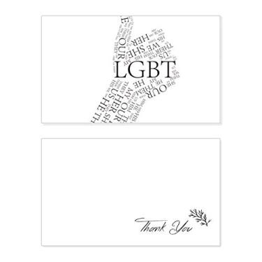 Imagem de LGBT Bandeira de arco-íris com ótimo cartão de agradecimento de aniversário aniversário comemorações casamento agradecimento