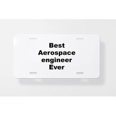 Imagem de Capa para placa de licença de engenheiro aeroespacial – Capa para placa de carro – Capa para moldura de placa de carro 15 x 30 cm
