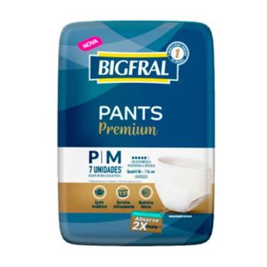 Imagem de Roupa Íntima Bigfral Pants Premium Tamanho P/M - 8 Pacotes Com 7 Tiras