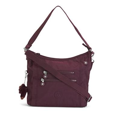 Imagem de Kipling Bolsa Feminina Belammie, Organize Acess rios, Interior Espa oso, Al a de Ombro Remov vel, Bolsa de Viagem, Tonal de ameixa escura, 10.5"L x 11''H x 4"D